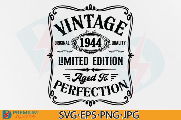 80th Birthday Vintage SVG Design: Timeless Celebrations