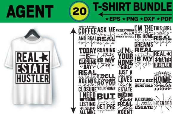 Agent T-Shirt Design Bundle: Creative Assets for Modern Branding