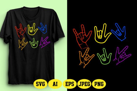 ASL Love Sign Design 3: Elevate Your Creative Projects