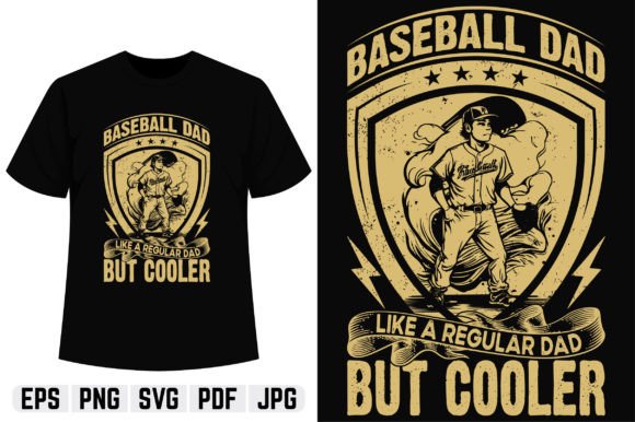 Baseball Dad but Cooler: A Modern Graphic Design Asset