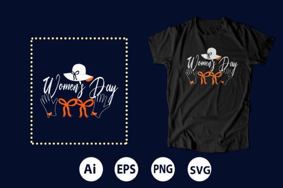 Celebrate with Style: Happy Women's Day T-Shirt Design 4