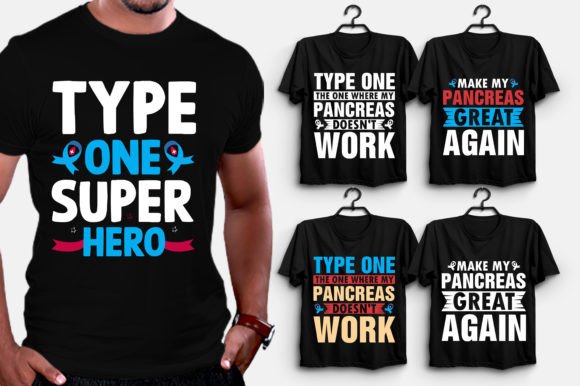 Diabetes Awareness T-Shirt Design: A Professional Graphic Bundle