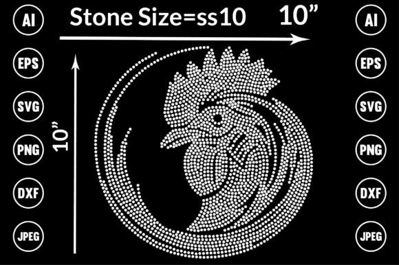 Hen Rhinestone Templates Design: Elevate Your Creative Projects
