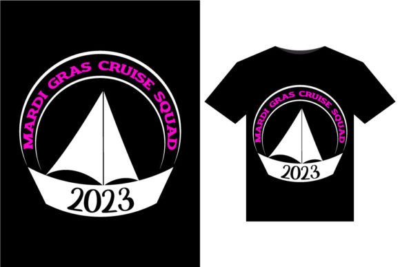 Mardi Gras Cruise Squad T-Shirts Design: A Creative Asset