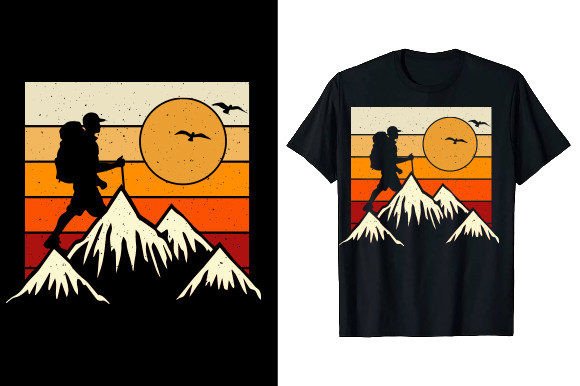Mountain Hiking T-shirt Design: A Versatile Asset