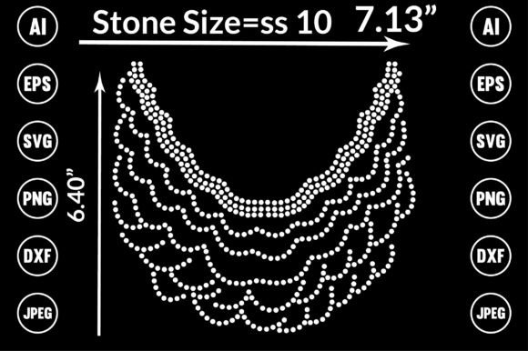 Necklace Rhinestone Templates: Instant Design Elegance