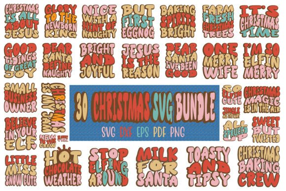 Retro Christmas T-Shirt Design Bundle: Festive Graphics for Modern Creators