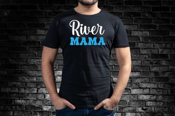 River Mama Svg Design: Nature-Inspired Vector Graphics
