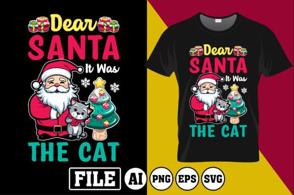 Santa T-Shirt Design: Christmas Vector Assets for Your Store