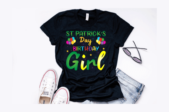 St. Patrick's Birthday Girl Design: A Festive Graphic Asset