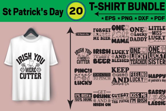 St Patrick's Day T-Shirt Design Bundle for Festive Creations