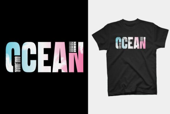 T Shirt Design: Hawaii Ocean Aesthetic