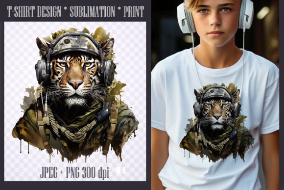 Unleash Wild Creativity with Jungle Tiger Graphics